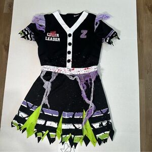 Spirit Zombie Fear leader Halloween Costume Girls Medium Zombies Movie